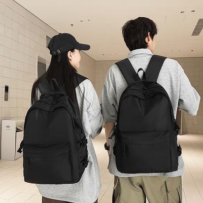 Junior High School Students Simple Schoolbag Female Niche Backpack Male Simple Computer Bag Travel New Large-capacity Backpack