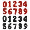 1 PCS 32 Inch Red Black Aluminum Digital Balloon Birthday Number 012345789 Decoration Balloons for Photography