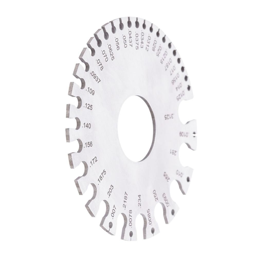 Stainless Steel Thickness Gauge  for Wire, Sheet Metal, Paper, Leather, Wood