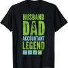 Accountant Bookkeeper Accounting Dad Father Vintage Husband T Shirt