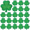 St. Patrick'S Day Embroidered Cloth Stickers Green Leaves Holiday Clothes Decorative Patches Stickers Heat Transfer