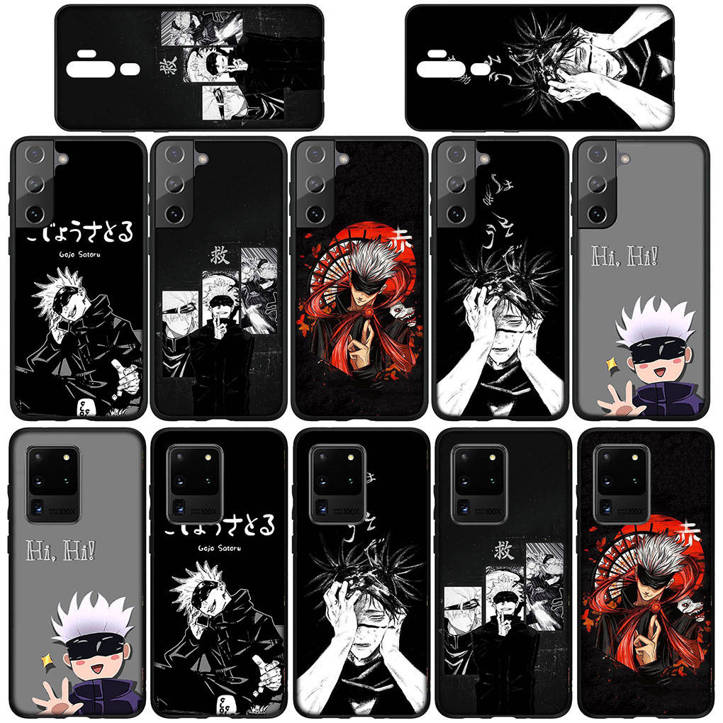 Phone Case for Samsung Galaxy S25 S24 S23 iPhone 16 15 Xiaomi Redmi Note 14 13 12 16E X 11 Pro Max OPPO Moto Huawei Jujutsu Kaisen Gojo Satoru Cover