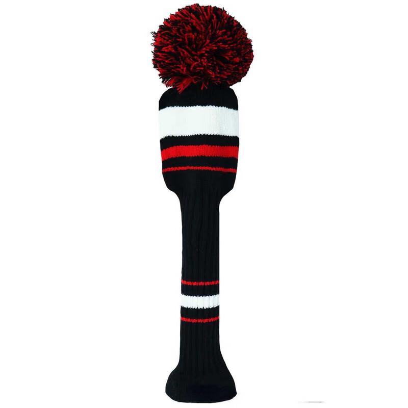 

LISM Striped Knit Golf Wood Headcover Set