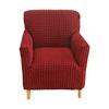 Simple Style Bubble Yarn Elastic Chair Cover, Single Sofa Cover, Full Package Sofa Cover, Coffee Shop High-back Sofa Chair Cover