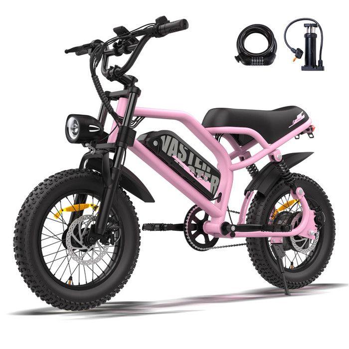 AVDLEU Elektrische Mountainbike - 16" Wielen - 250W - 36V 12.8Ah Batterij - Actieradius 40-70km (Mode ASSIST) -Adolescenten/Volwassenen