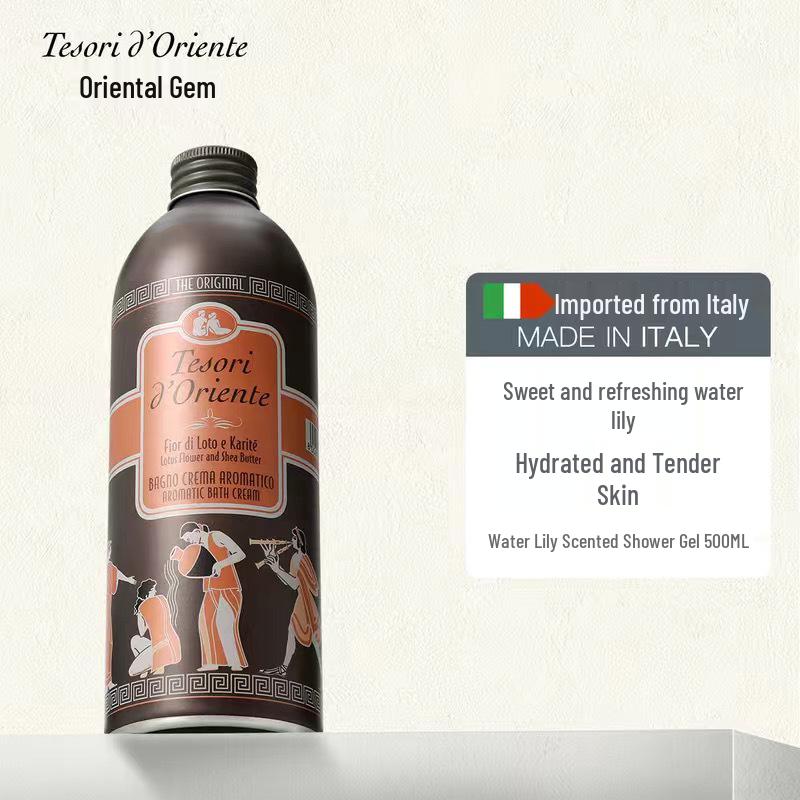 Tesori d Oriente: Unisex Fragrant Shower Gel Set, Long-Lasting Scent, 500ml, Italian Brand.