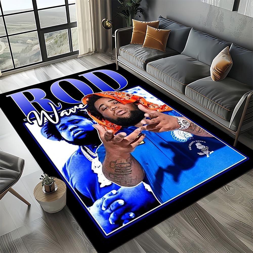 3D Printing Rod Wave Rapper Area Rug,Carpet Rug for Home Living Room Bedroom Sofa Doormat Decor,kids Play Non-slip Floor Mat