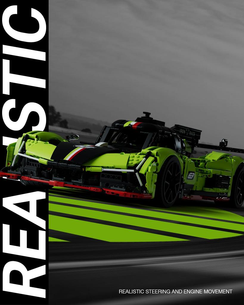 Jucărie auto Nifeliz S63 Hypercar, bloc, 1:Jucărie model de mașină de curse la scară 8 pentru adulți, potrivită pentru cadou de ziua de naștere pentru pasionații de mașini, pentru casă și