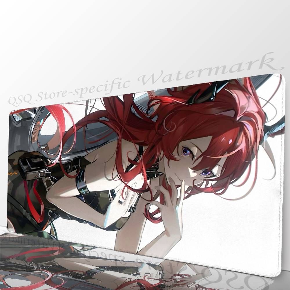 

Surtr Animated Game A-Arknights Mousepad Mouse Mat Desk Mat With Pad Gaming Accessories Prime Gaming XXL Keyboard Pad Padding LockEdge700x300x2mm