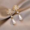 Silver Needle Elegant Diamond-encrusted Long Fringed Earrings Niche Temperament Versatile Earrings Simple Light Luxury High-end Earrings Women