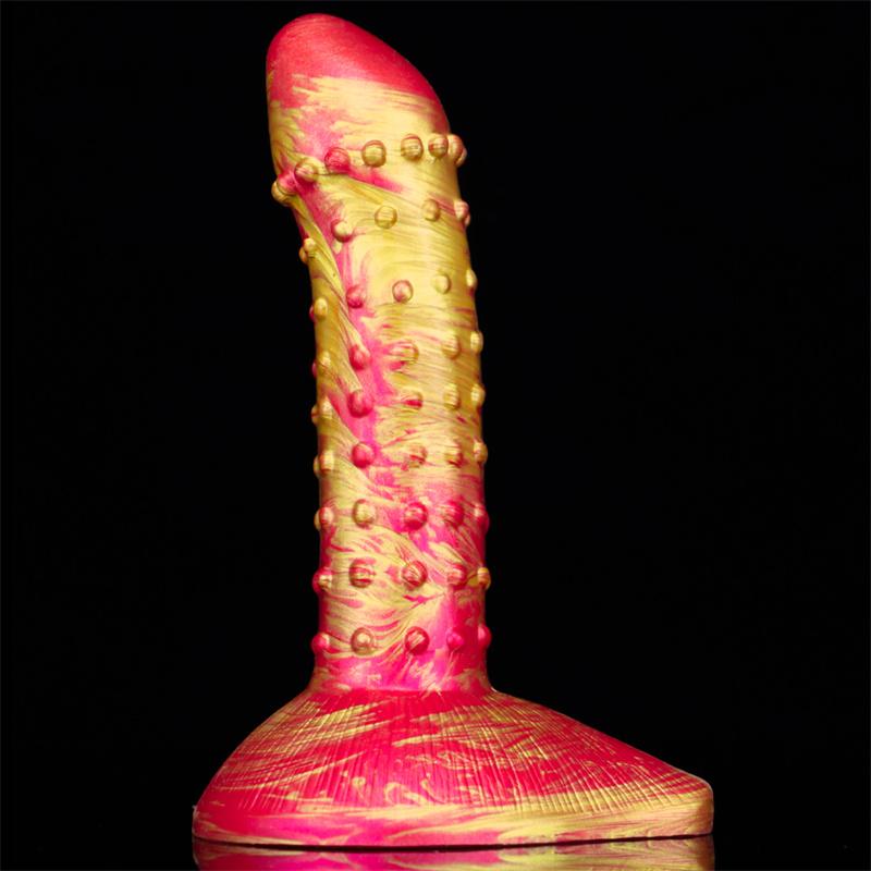 Female Soft Dildo Masturbator Oversized Alien Mixed Color Simulation Dildo Adult Supplies