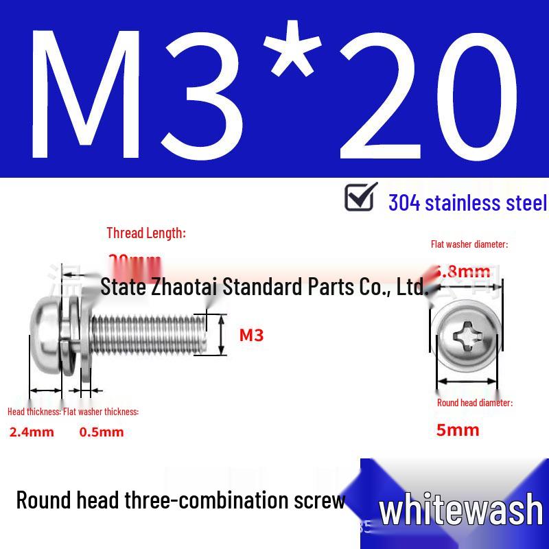 304 Stainless Steel Small Pan Head Phillips Screw