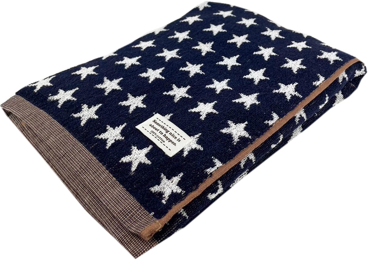 Joyfull Star Bath 60 x 118 Home Colors and Suitable for and Country Hagiwara BT1P Towel, Single, 100% Cotton, Size Approx. cm, Use, Cute, Patterns,