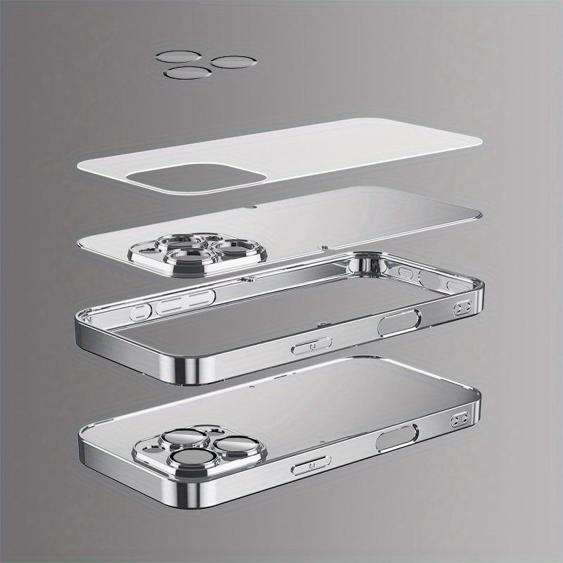 Luxury Green Crystal For Apple Pattern Glass Electroplated Case For iPhone 17 16 15 14 13 12 11 Pro Max Plus 16E 17Air Cover