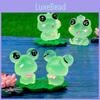 Adorables Figurines de Grenouilles Lumineuses Pour Voiture et Bureau Décor Accessoires Artisanat en Résine