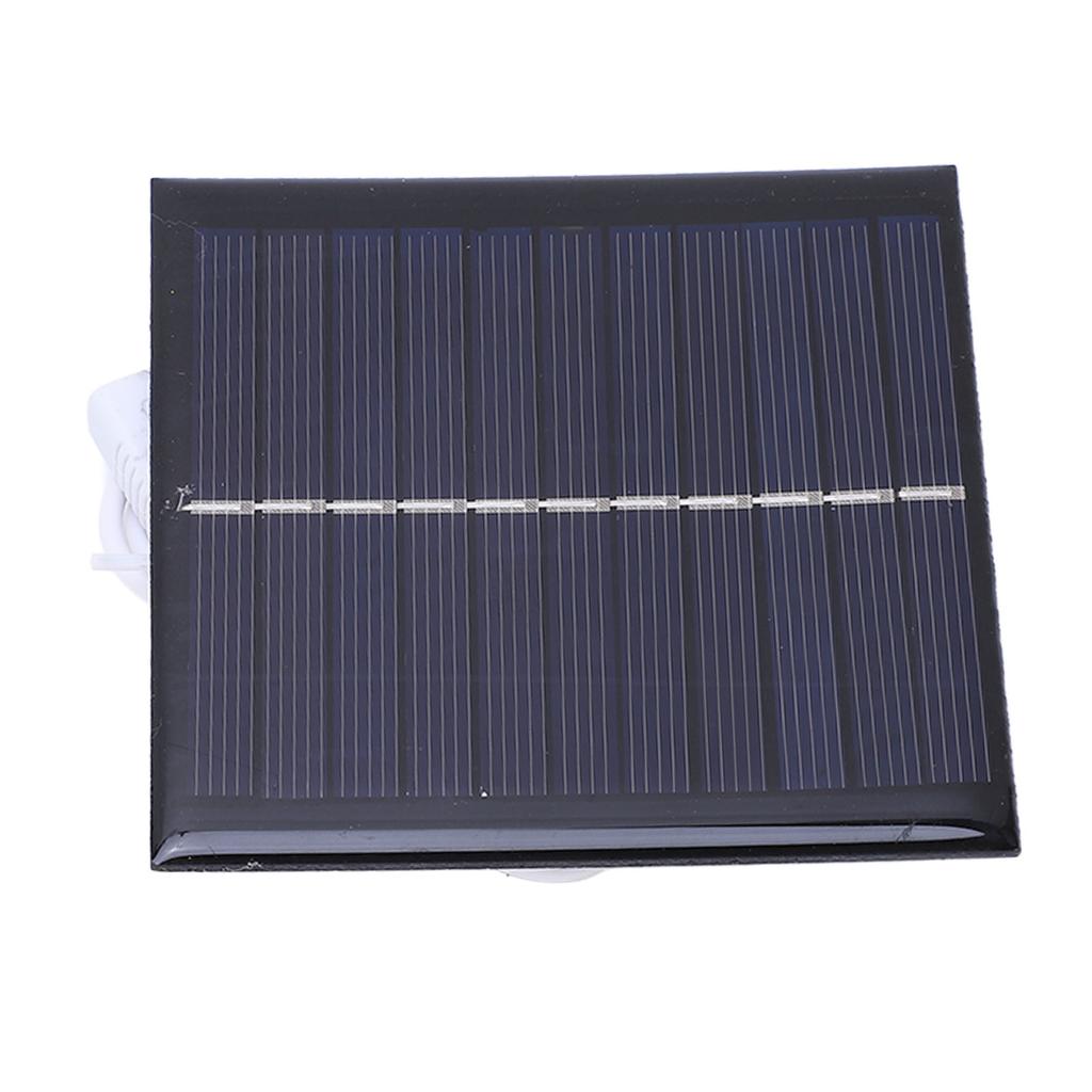 Pannello di Ricarica Solare Portatile Pannello Solare Caricabatterie per Protezione Ambientale 1W 5.5V per Esterno