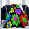 Hippy Flower Stokrotka Wiosenny Wzór Koce Miękki Koc Flanelowy Miękki Na Cały Sezon Piknik Biuro Koce Aksamitne Ciepłe Koce