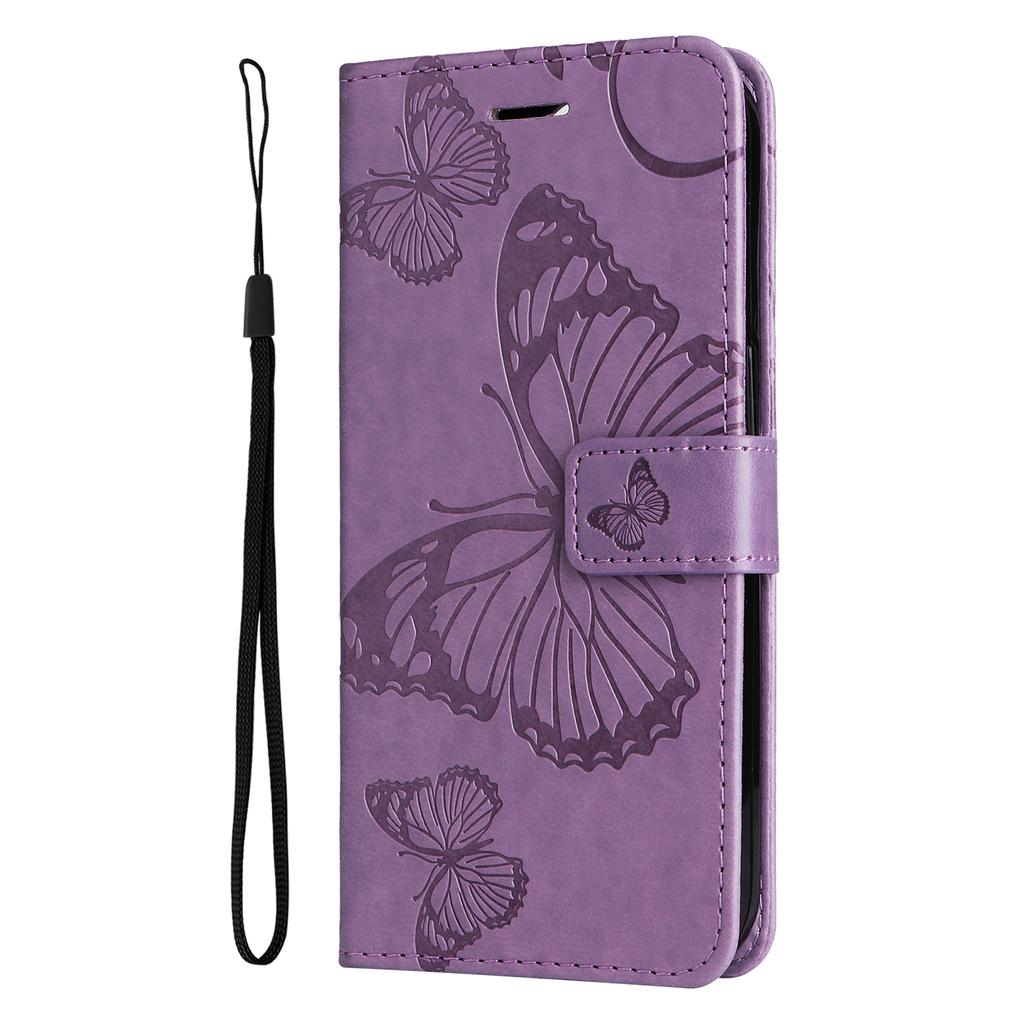 For Samsung Galaxy A05s 4G Wallet Case Floral Butterfly Imprinted Leather Phone Cover Stand