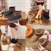 Autumn and Winter New Large Size Snow Boots Women's Short Tube Thickened Leopard Print Bread Shoes Velvet Warm Snow Cotton
