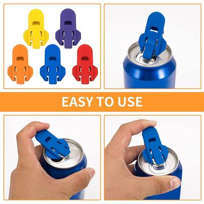 Dustproof Can Opener With Easy-Open Lid Plastic Simple Mini Can Opener For Soda And Beverages