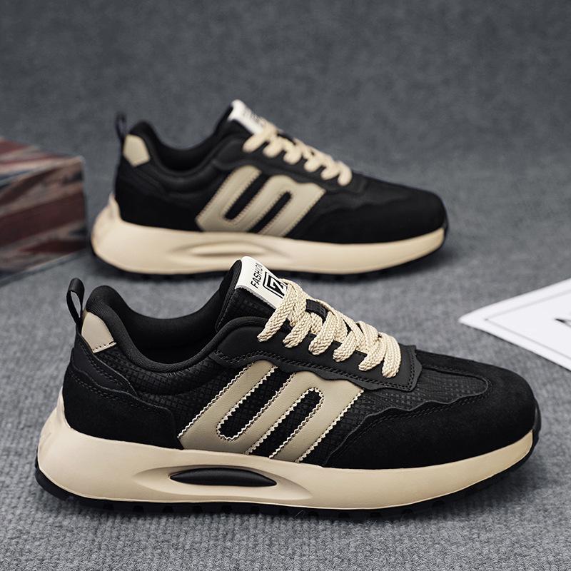 Men's shoes spring new Forrest Gump shoes trendy shoes men's leather running shoes men's lightweight soft-soled sports casual shoes men