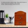 3pcs With Drawers Wooden Storage Box Multi Layer Storage Cabinet Desktop Storage Box  For Office