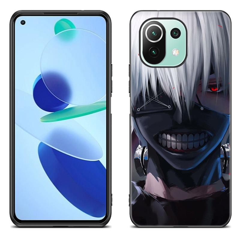 

Чехол для телефона с аниме «Токийский гуль» для Xiaomi Mi 11 Lite NE 11i 10T 11T Pro A2 A3 Lite POCO F3 M3 M4 C31 X3 Pro NFC GT, черный чехол Xiaomi POCO X3 Pro