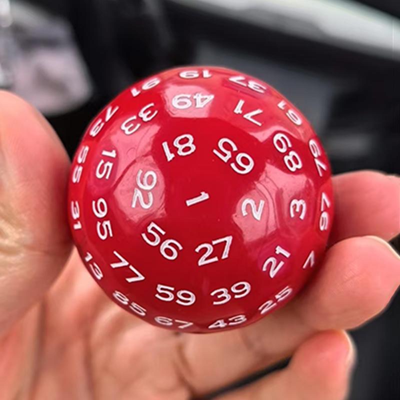 Educational 100 Sided Acrylic Dices D100 Dice For Tabletop Toys Role Playing Board Game Accessories Math Learning Resources
