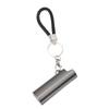 Lighter Holder Keychain with Spring Clip Aluminum Alloy Portable Lighter Case Sleeve Keychain for Outdoor Grey