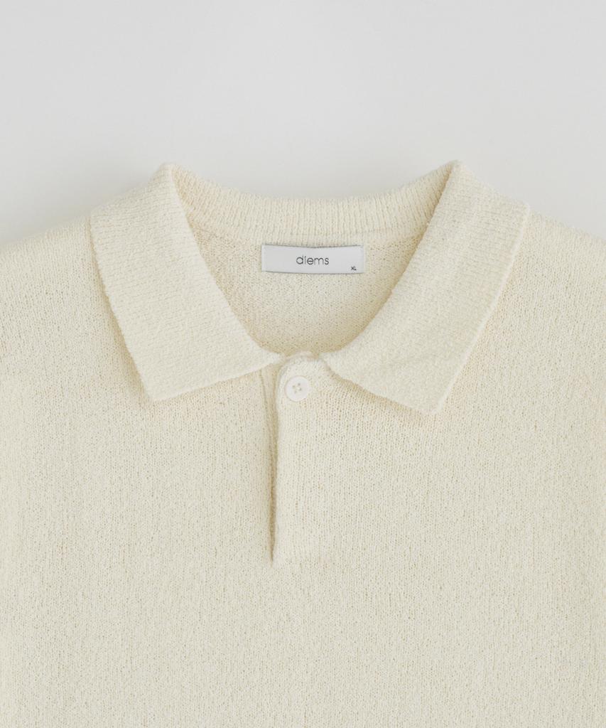 STCO Diems Cool Touch Boucle Short Sleeve Knit_White (Oversized)_Dktxb05Osw