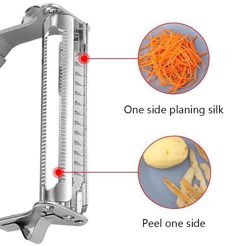 4In1 Peeler Multifunction Grater Julienne Peeler Vegetable Fruit Peeler Stainless Steel Potato Slicer Shredder Kitchen Tool