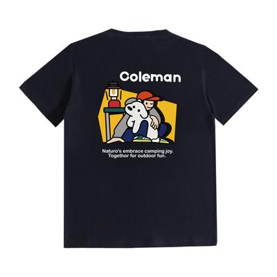 Joint Camping Outdoor Bedrucktes Trendiges Marken Kurzarm T-Shirt Herren Damen Matsui Dogs Camping Wind Welpen Locker Große Größe