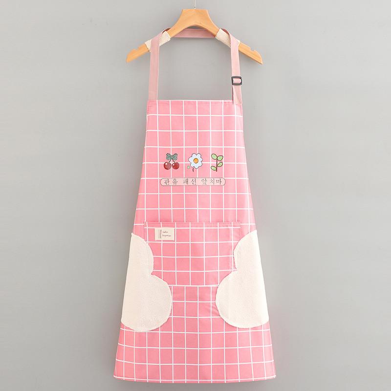 Apron Home Kitchen Waterproof Oil Resistant No Wash Sleeveless Pockets Large