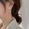 New Earrings for Women with A Sense of Luxury and Temperament, Featuring Tassels and Long Teardrop Shaped Chains, Fashionable and Luxurious