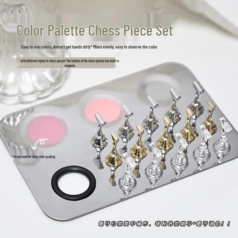 

Nail Practice Base: Strong Magnetic Nail Tip Display & Press-On Color Palette Holder