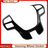 Car Steering Wheel Panel Cover Frame Sticker for Ford Ranger Everest Endeavour 2015 2016 2017 2018   