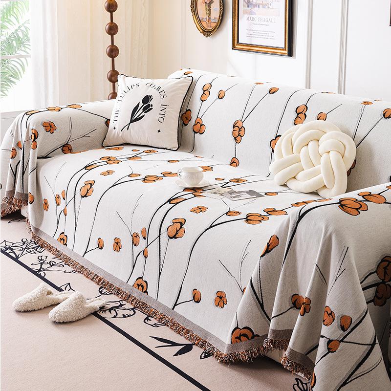 French retro sofa cover towel 2025 new four-season universal sofa cushion a whole non-slip cover blanket