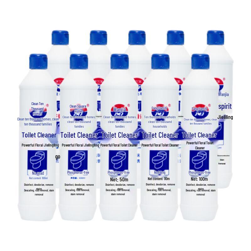 Jingwanjia Powerful Floral Toilet Cleaner 10-Pack