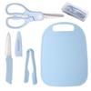 Portable Stainless Steel Baby Food Scissors & Tongs Set