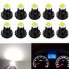 NAKOBO Universal T3 2SMD 3014 Chip Car LED Light Dashboard Meter Panel Light Bulb / White (10 Pack)