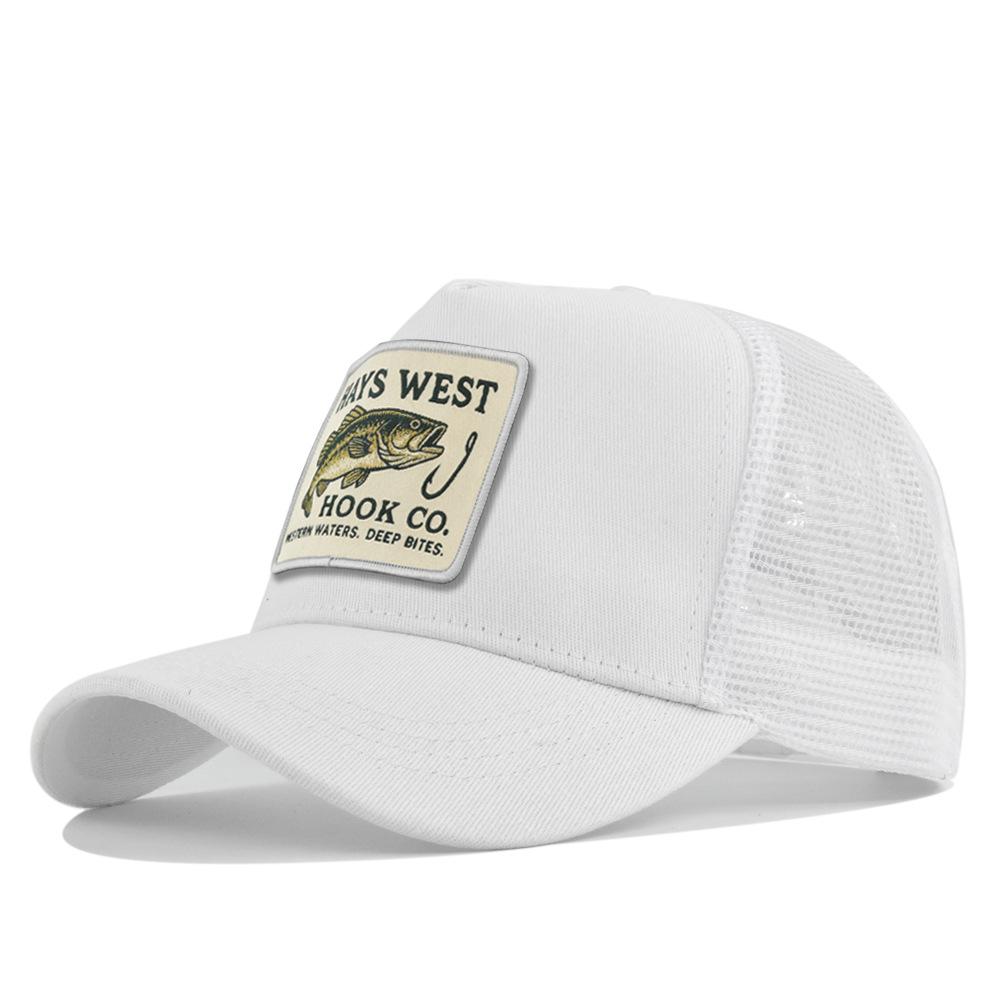 Generic Fishing Patch Trucker Hat Adjustable Mesh Back Baseball Cap