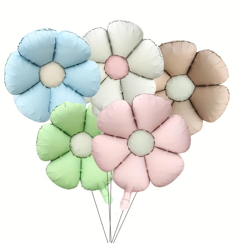 

5 матовых кремовых шаров с хризантемами, фольгированных шаров с подсолнухами и маргаритками, на день рождения, свадьбу, день святого валентина, годовщину, украшение вечеринки