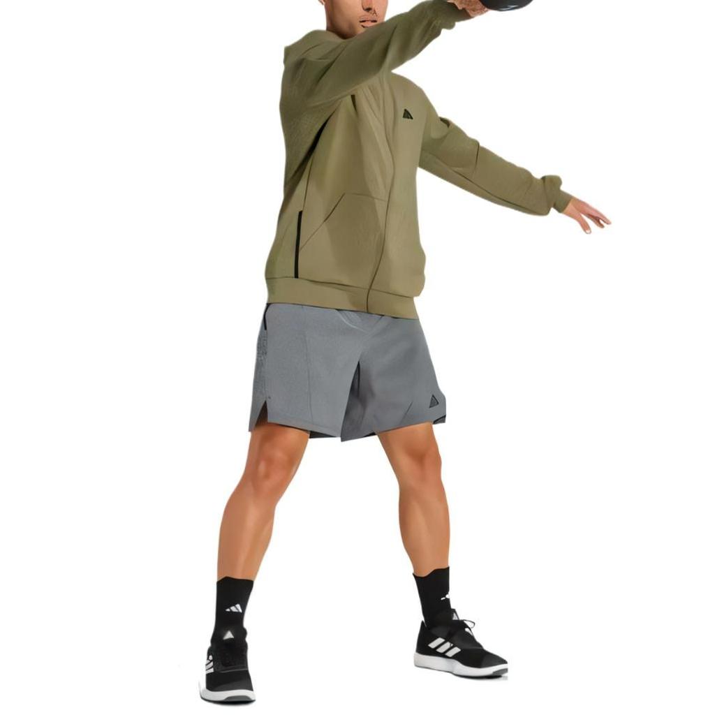 Adidas AEROREADY Casual Shorts Men's Dark Gray JE5679