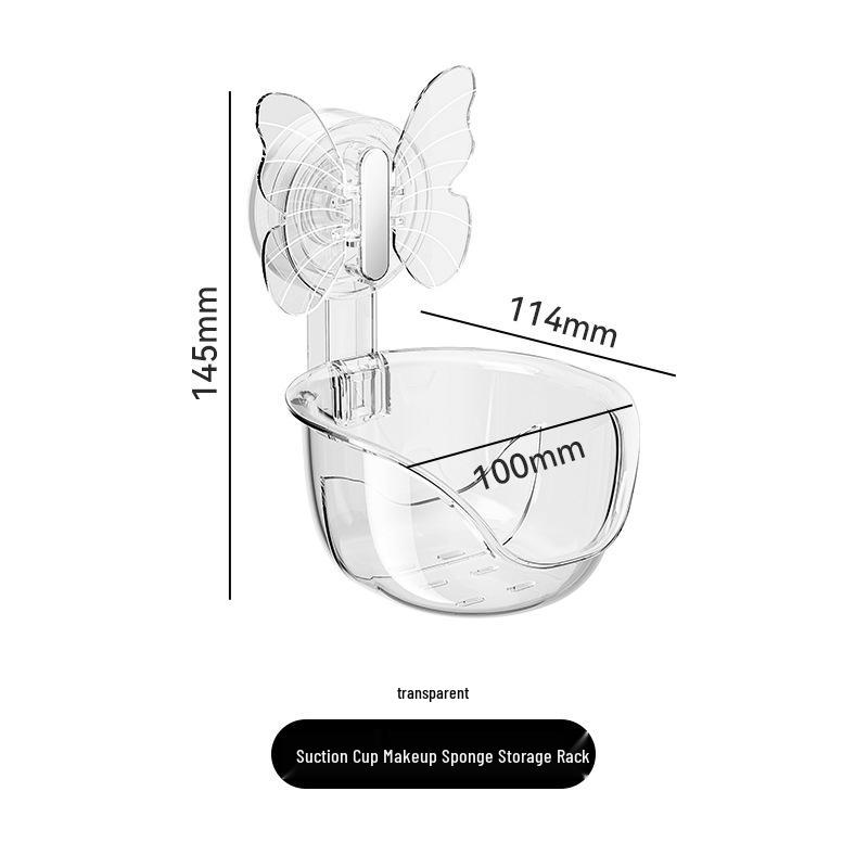 

Полка для ванной Yimi Jia без сверления: Настенная полка на присосках для хранения умывальника и косметики.