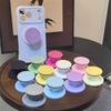 Dopamine Solid Color Leather Texture Smiley Face MagSafe Airbag Phone Holder