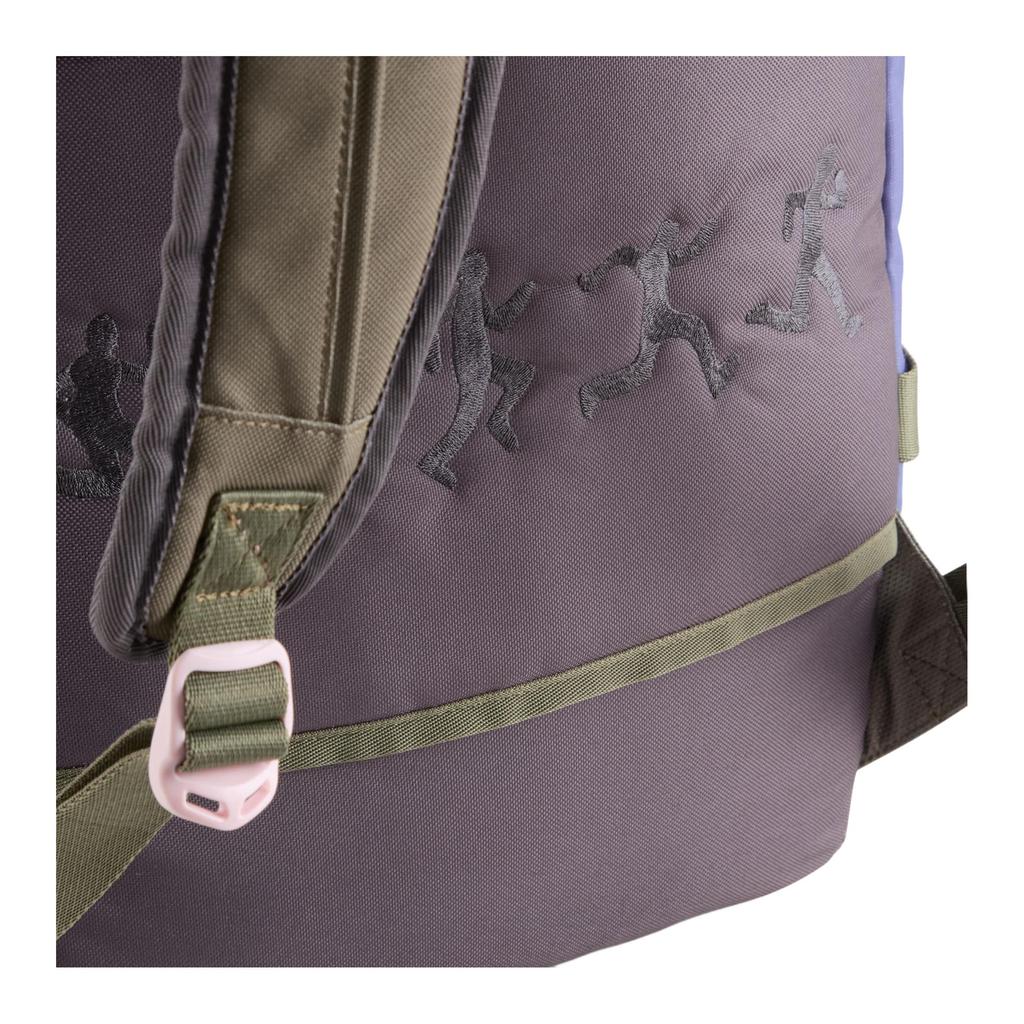 Puma X KidSuper Studios Collaboration 27L Fashion Pattern Printed Polyester Backpack Unisex backpack Deep-Charcoal Multicolor 091213-01