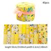 40x Jelly Roll Stoff Quiltstreifen Niedlich Praktisch DIY Stilvoll Vielseitig Nähen