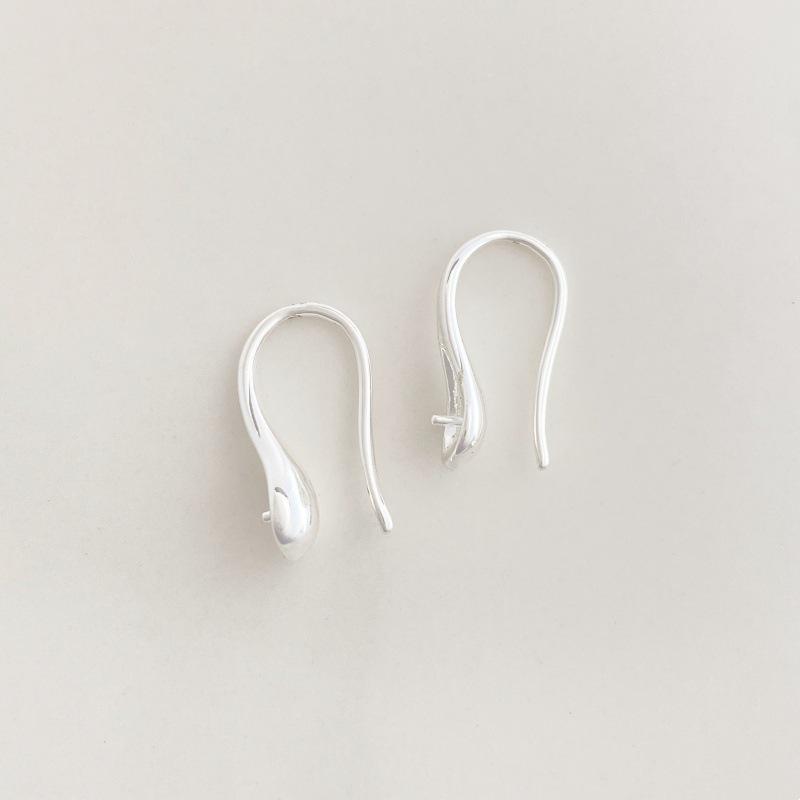 Vergoldete Wassertropfen Ohrhaken-Ohrringe - Hohe Farbbeständigkeit, DIY-Zubehör, Halbfertig.