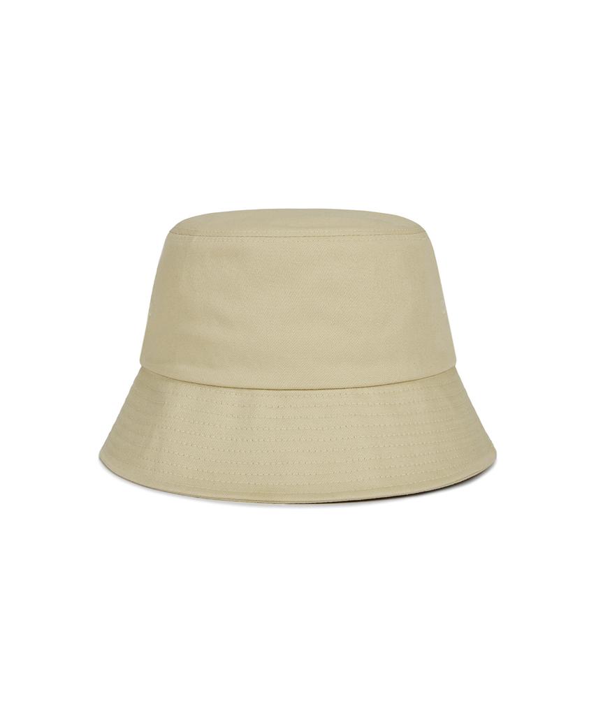 Bajal Va Curved Patch Bucket Hat Beige