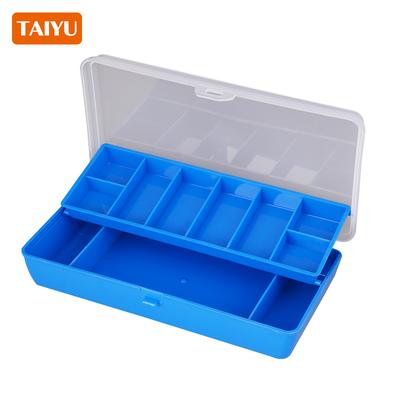 Portable Fishing Tackle Box 11 Compartments Double-deck Storage Case Carp Fishing Accessories Lure Hook Soft Bait Tool Box
